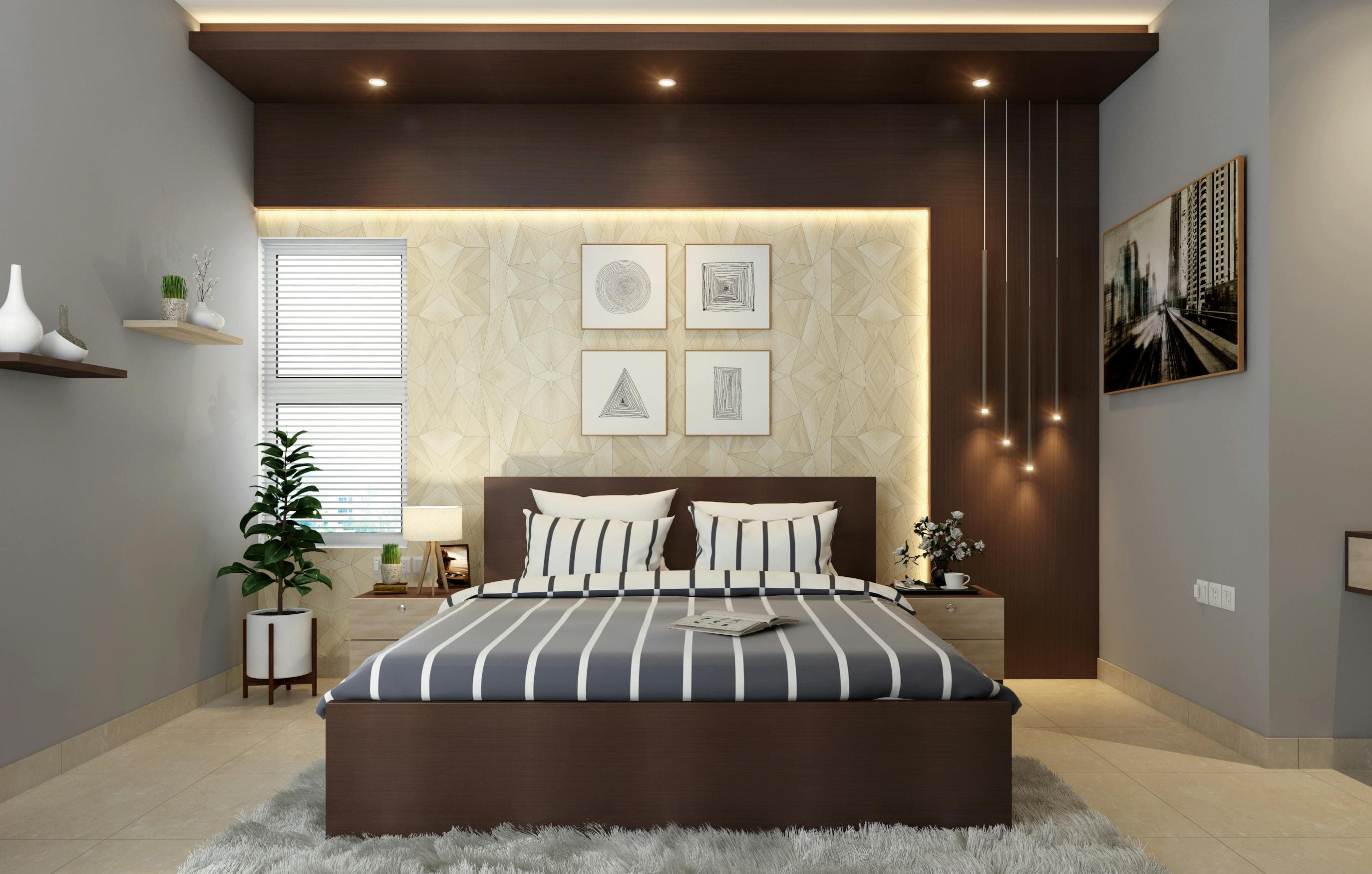 Brown Bedroom